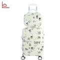 Personnalisé imprimé trolley bag set abs pc voyage bagages